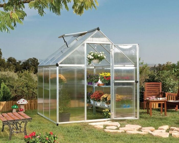 Växthus Mythos 3,4 m² Silver Canopia by Palram